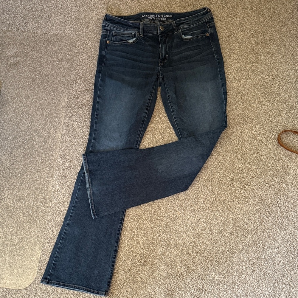 American Eagle Outfitters Women's Deep Indigo Boot Cut Jeans